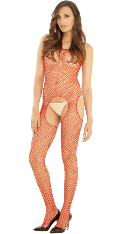 Industrial Net Suspender Bodystocking