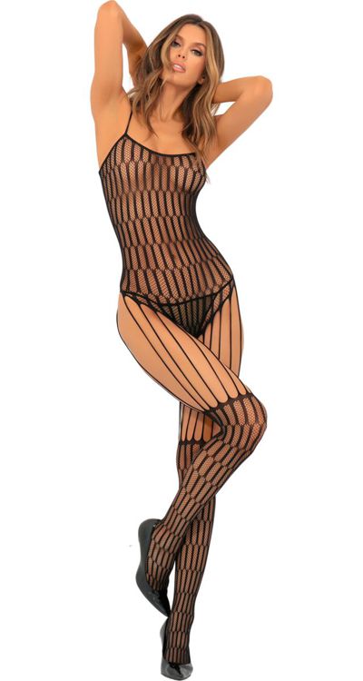 Stringy Fishnet Teddy Suspender Bodystocking