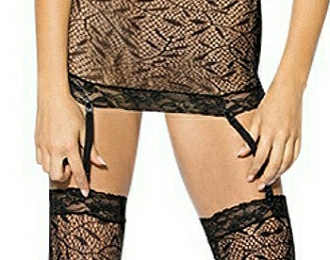 Garter Dress Bodystocking Feature